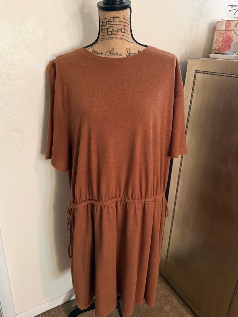 Old Navy Midi Dress in Burnt Orange